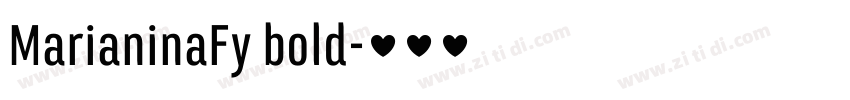 MarianinaFy bold字体转换 MarianinaFy bold字体转换